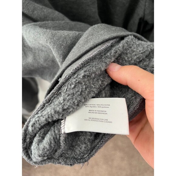 Orvis Mens Pullover Sweatshirt Gray 1/4 Zip & Snap Button Size Large Cotton Poly - Picture 5 of 5